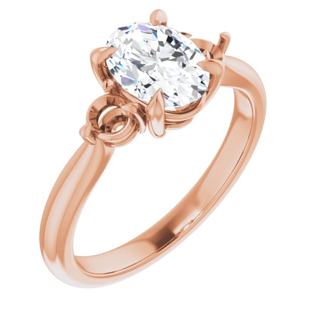 Rose Gold-Oval