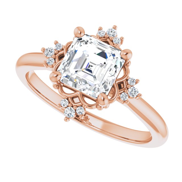 Rose Gold-Asscher