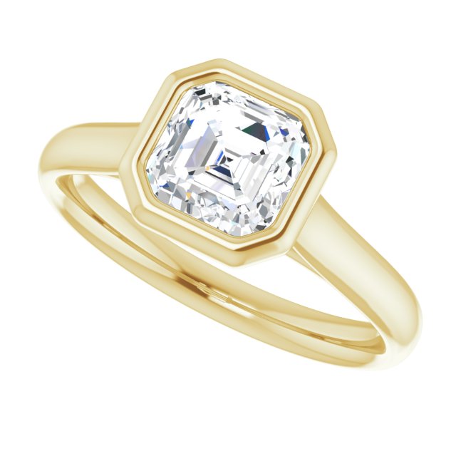 Yellow Gold-Asscher