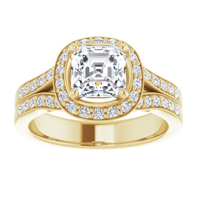 Yellow Gold-Asscher