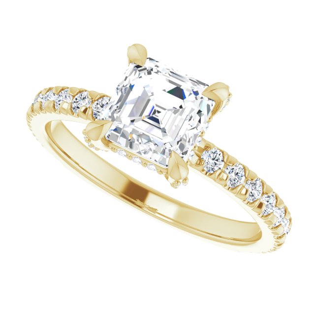 Yellow Gold-Asscher