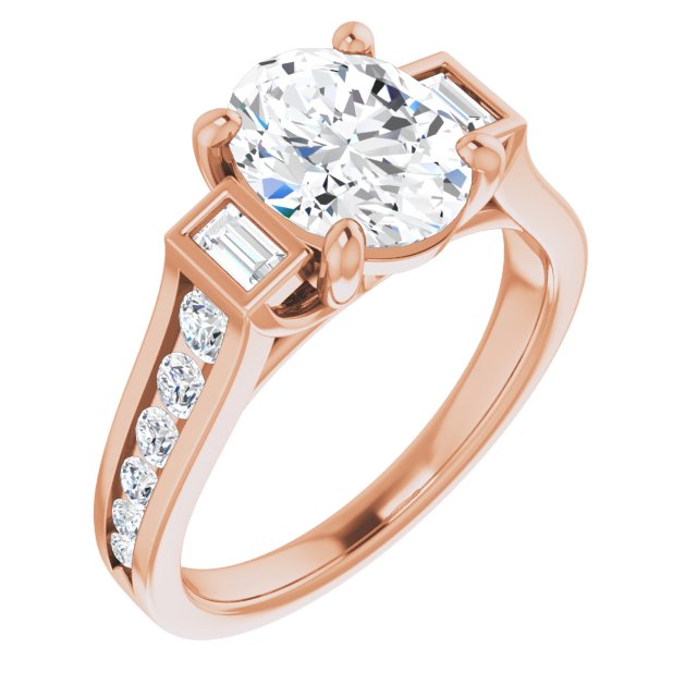 Rose Gold-Oval