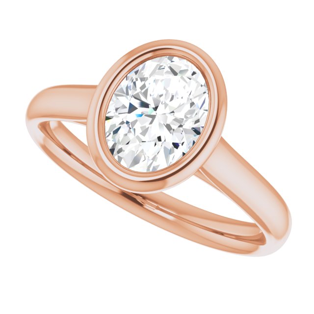 Rose Gold-Oval