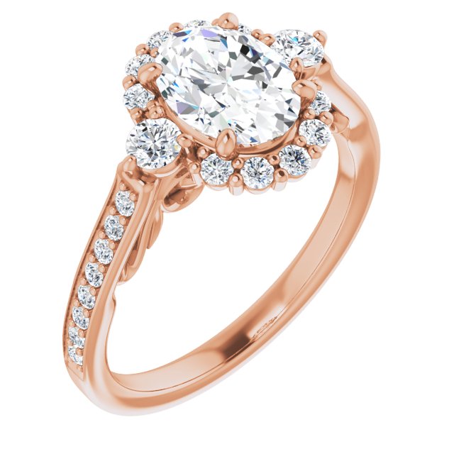 Rose Gold-Oval