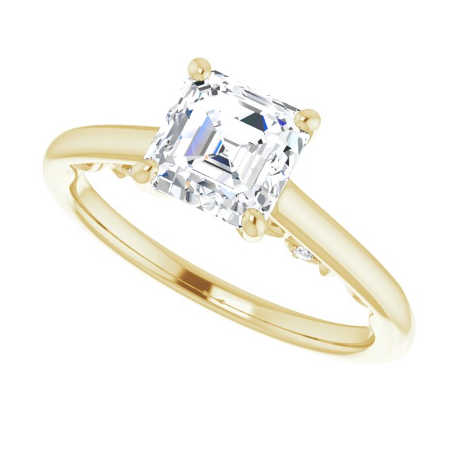 Yellow Gold-Asscher