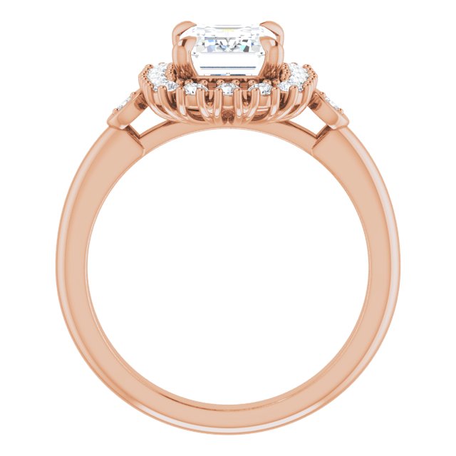 Rose Gold-Emerald