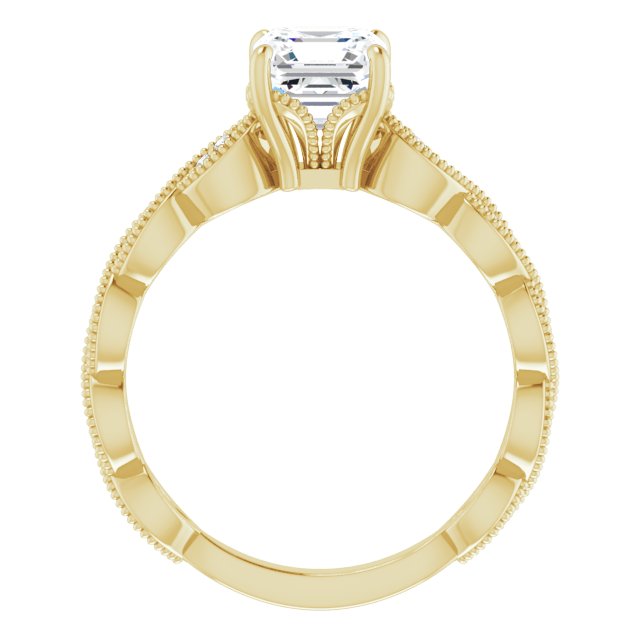 Yellow Gold-Asscher