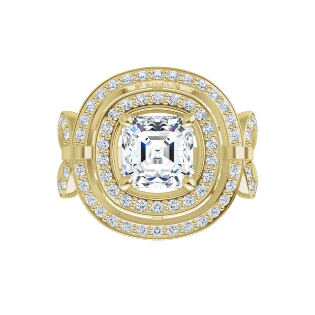 Yellow Gold-Asscher