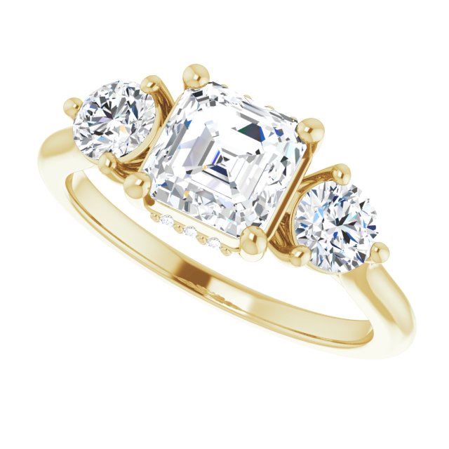 Yellow Gold-Asscher