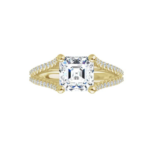 Yellow Gold-Asscher