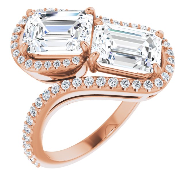 Rose Gold-Emerald