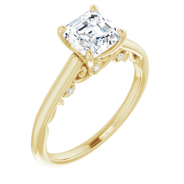 Yellow Gold-Asscher