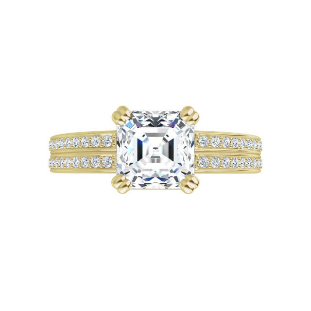 Yellow Gold-Asscher