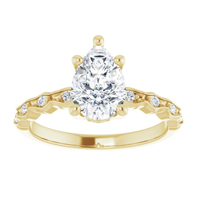 Yellow Gold-Pear