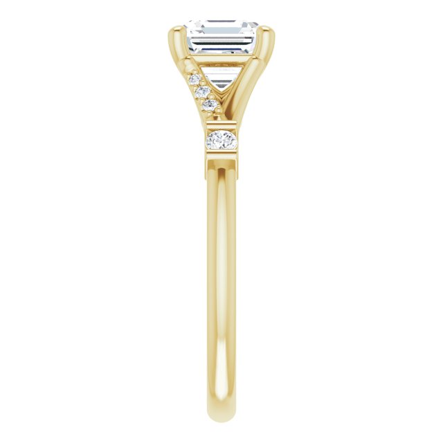 Yellow Gold-Asscher