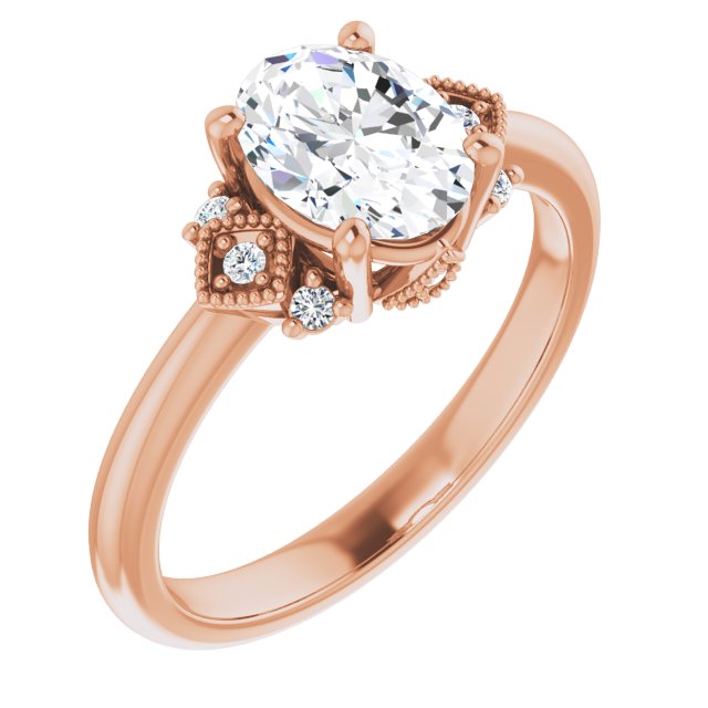 Rose Gold-Oval