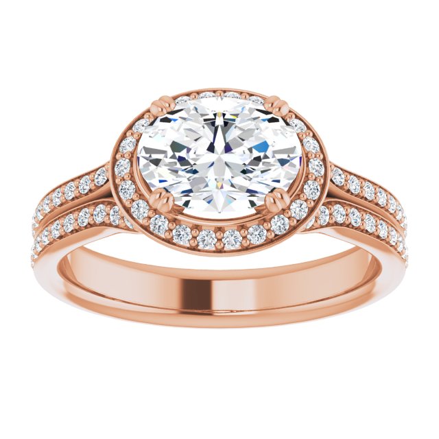 Rose Gold-Oval