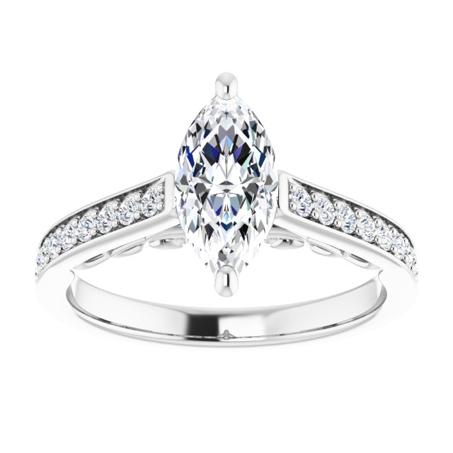 White Gold-Marquise
