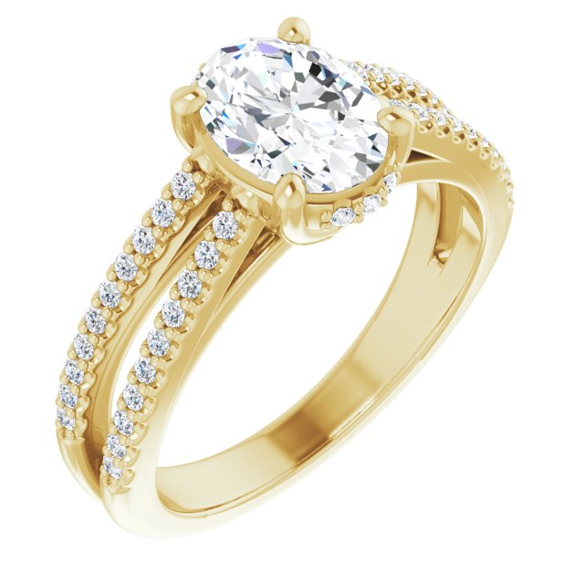 Yellow Gold-Oval