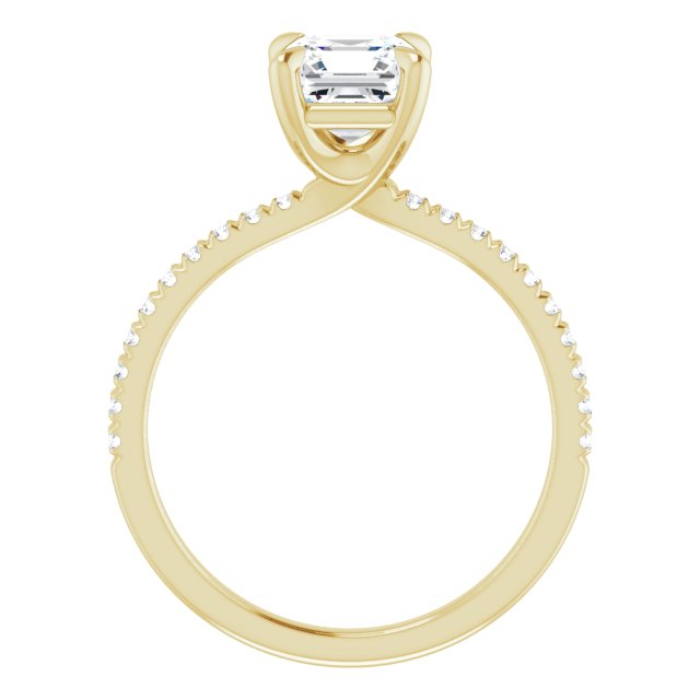 Yellow Gold-Asscher