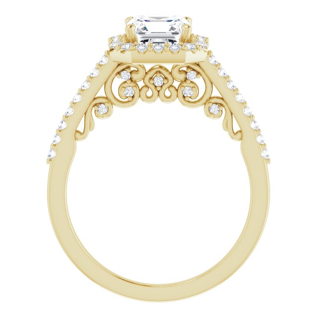 Yellow Gold-Asscher