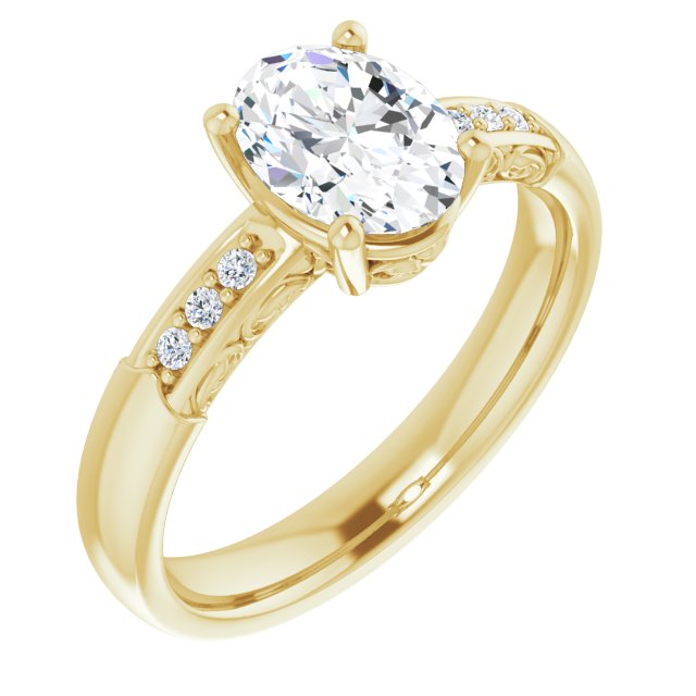 Yellow Gold-Oval