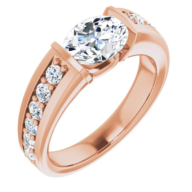 Rose Gold-Oval