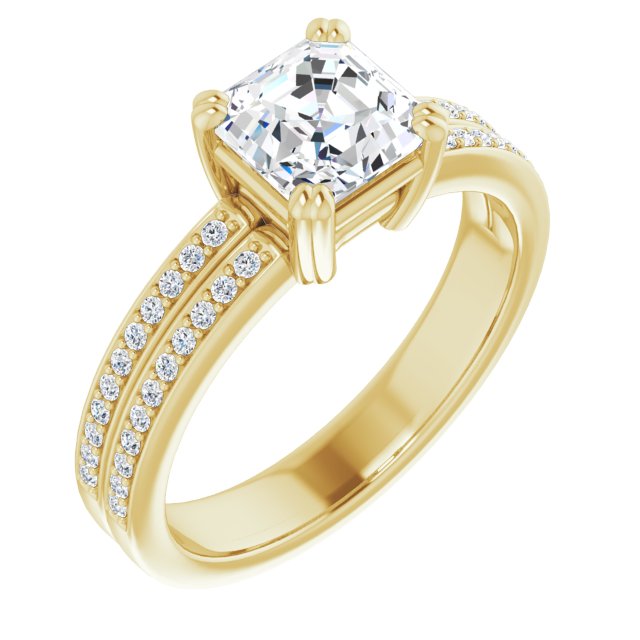 Yellow Gold-Asscher