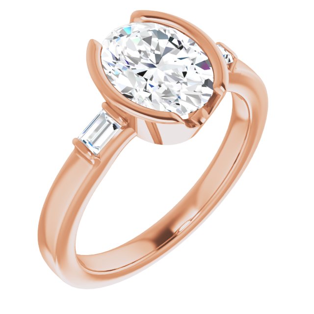 Rose Gold-Oval