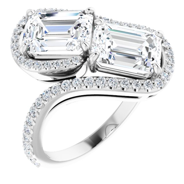 White Gold-Emerald