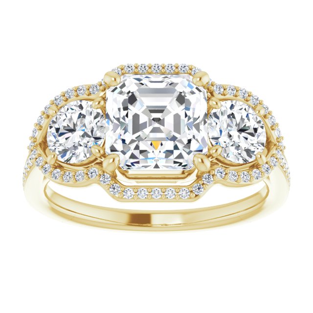 Yellow Gold-Asscher