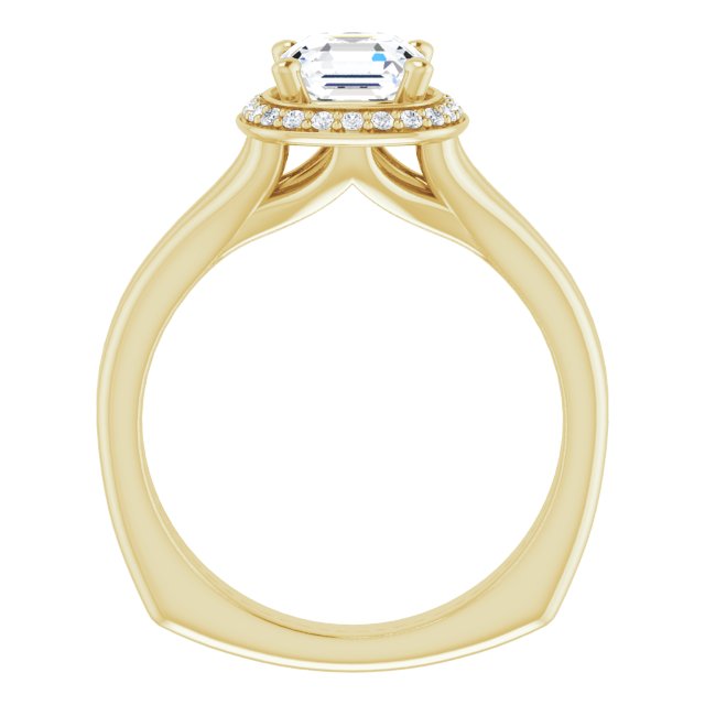 Yellow Gold-Asscher