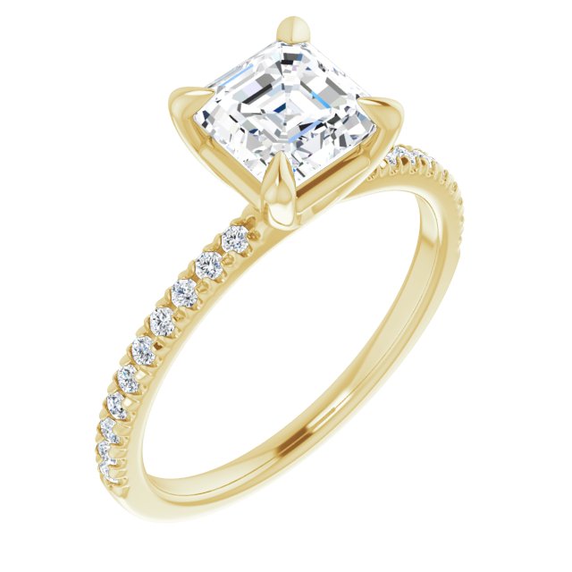 Yellow Gold-Asscher