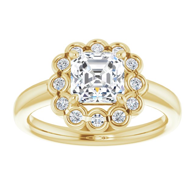 Yellow Gold-Asscher