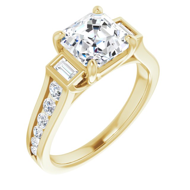 Yellow Gold-Asscher