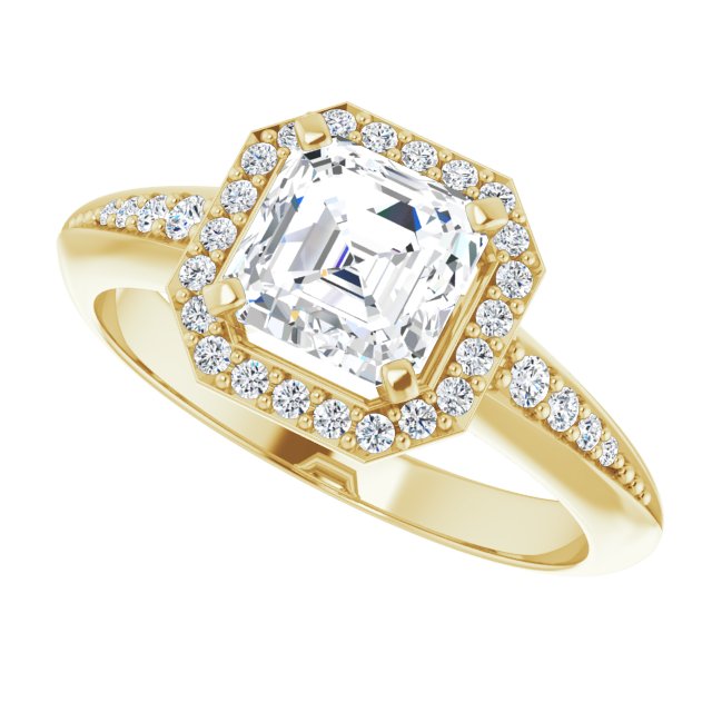 Yellow Gold-Asscher