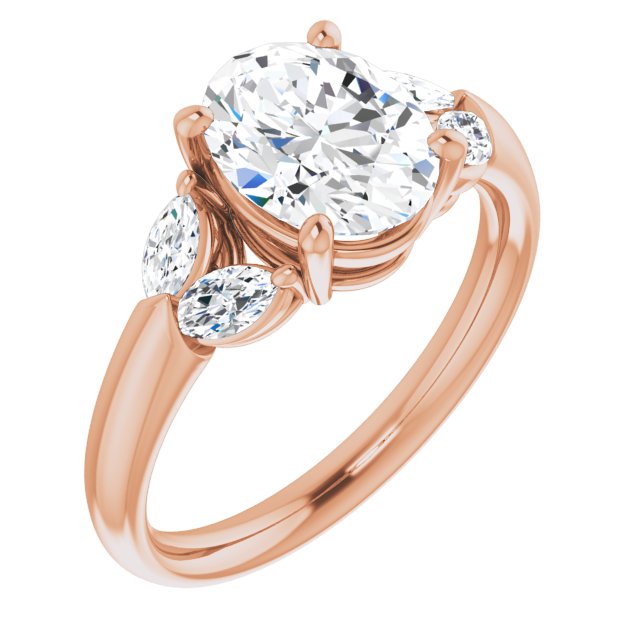 Rose Gold-Oval