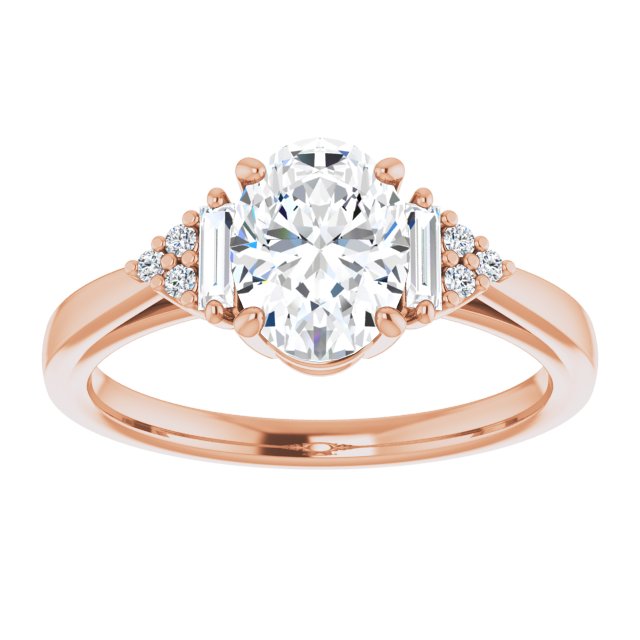 Rose Gold-Oval