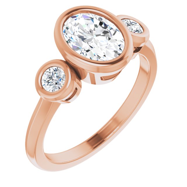 Rose Gold-Oval