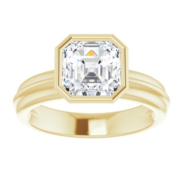 Yellow Gold-Asscher