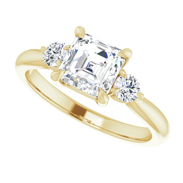 Yellow Gold-Asscher