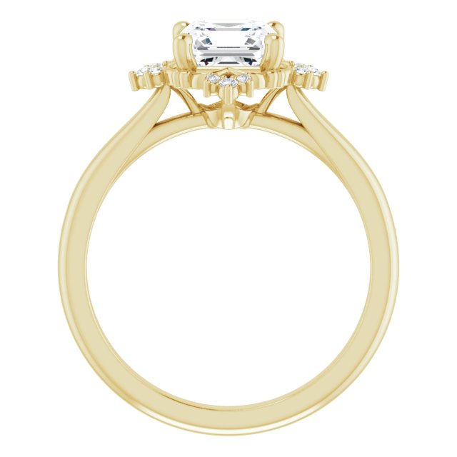 Yellow Gold-Asscher