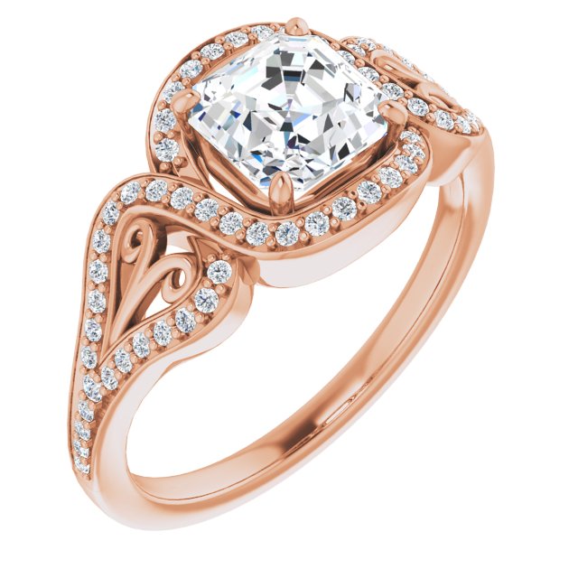 Rose Gold-Asscher