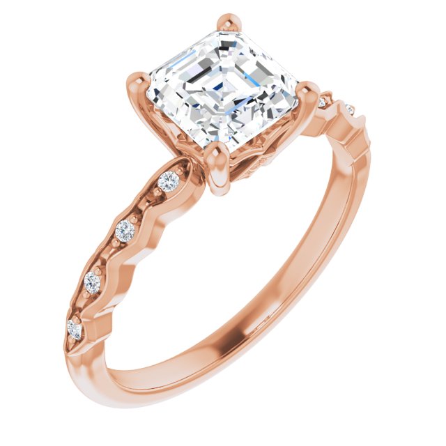 Rose Gold-Asscher