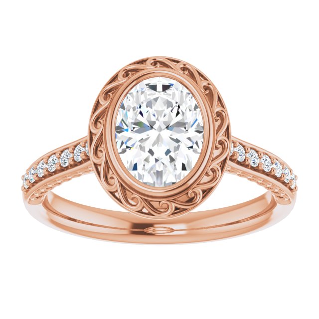 Rose Gold-Oval