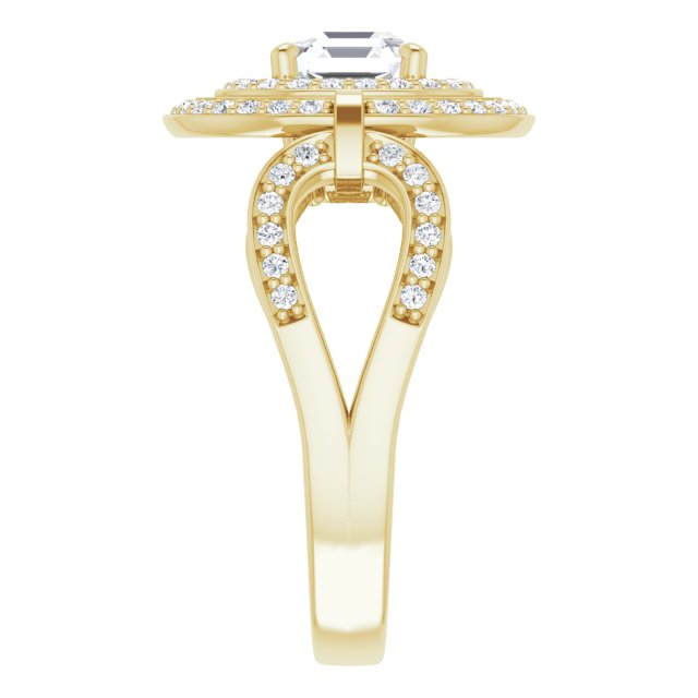 Yellow Gold-Asscher