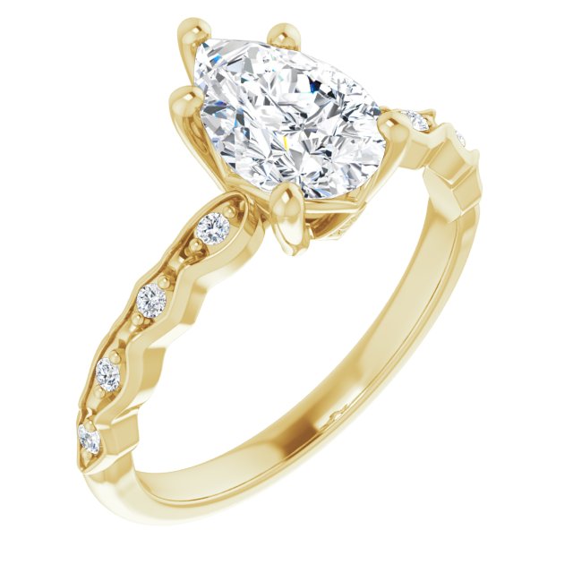 Yellow Gold-Pear