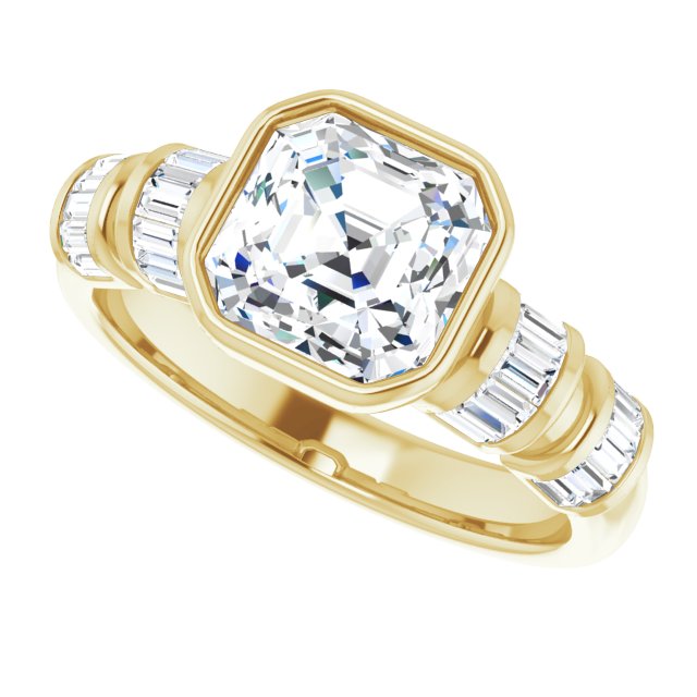 Yellow Gold-Asscher