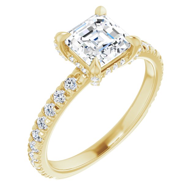 Yellow Gold-Asscher