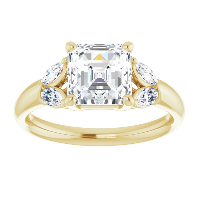 Yellow Gold-Asscher